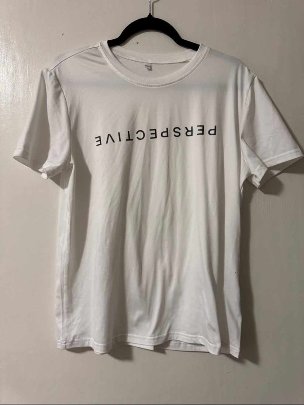 Perspective White Graphic Tee - Men's Casual Shirt